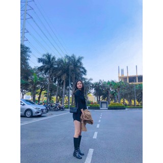 (SẴN-THANH LÝ) Boot gối da mềm ôm chân