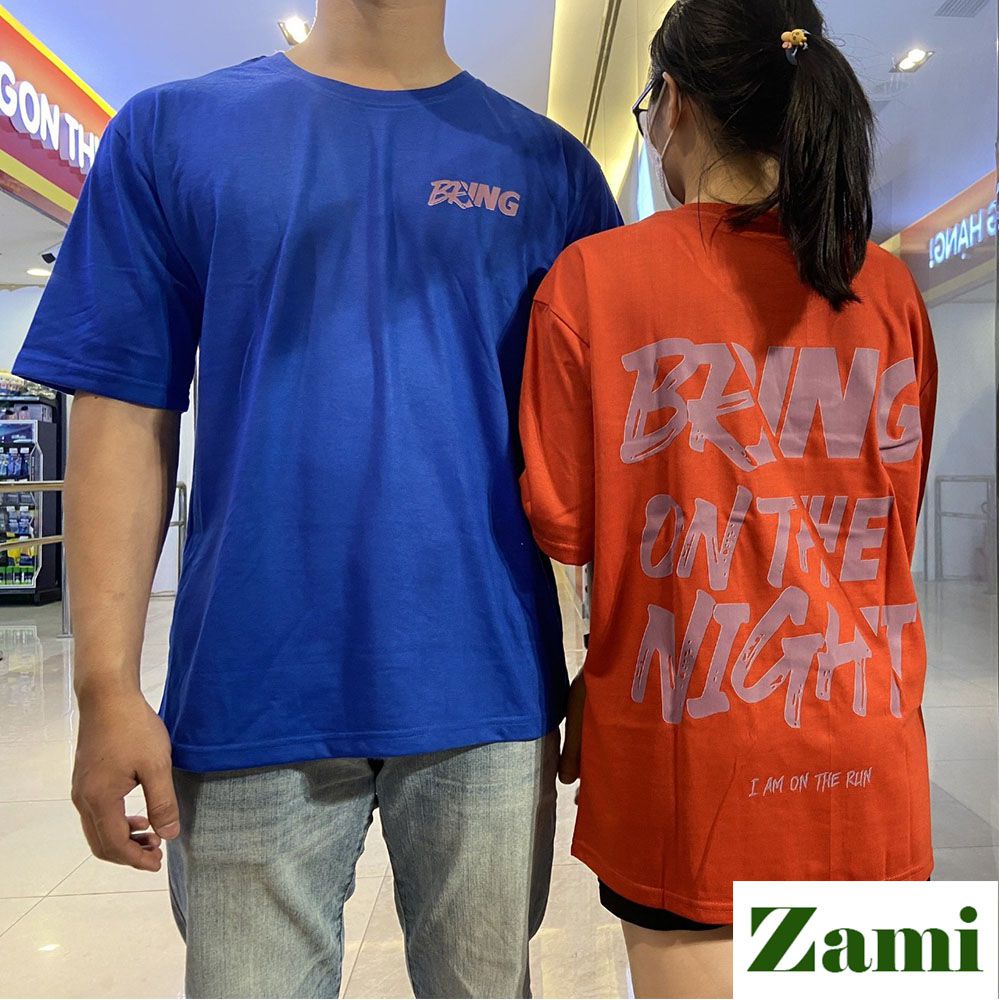 Áo Thun Nam Nữ Form Rộng Form Rộng Chất Cotton Oversize Giá Rẻ In Chữ Bring Style Ulzzang ZT18 Zami | BigBuy360 - bigbuy360.vn