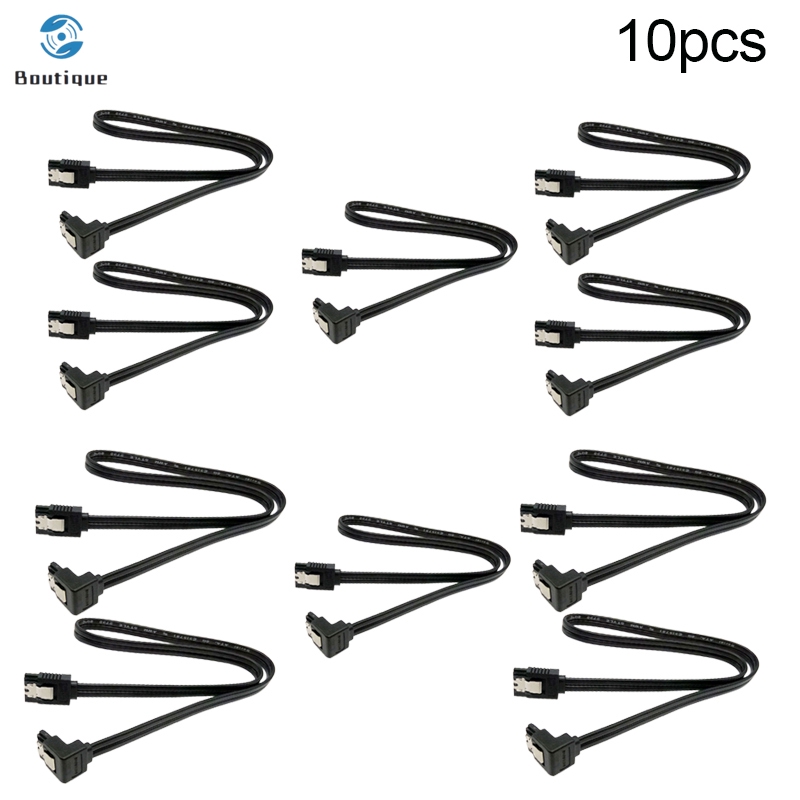 ✿♥▷ SATA 3.0 Cable SATA III 6GB/s Right Angle 90 Degree for HDD Hard Drive 50cm | BigBuy360 - bigbuy360.vn