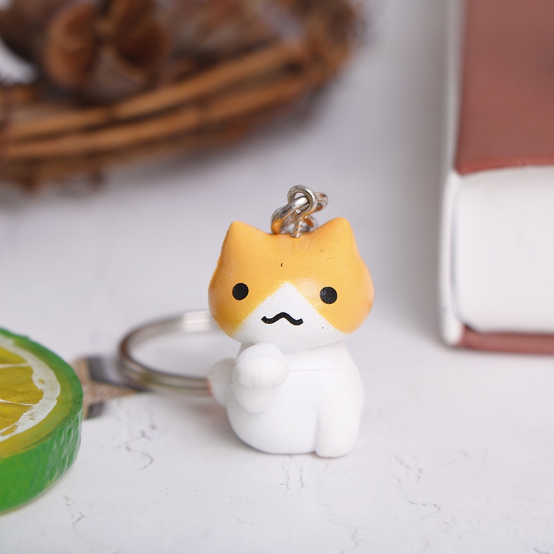 Móc Khóa Hình Chú Mèo May Mắn Đáng Yêu Thời Trang