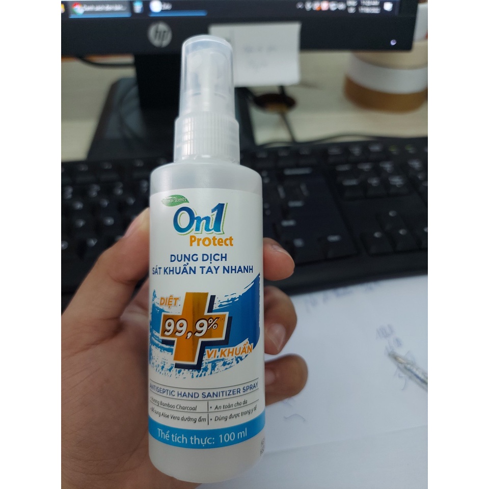 Dung Dịch Diệt Khuẩn Tay On1 dạng xịt 100ml, 250ml Tiện Lợi