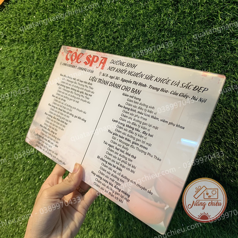 Menu cho tiệm Nail, Spa, Tóc in và thiết kế theo yêu cầu_ menu giá rẻ , chất lượng _ Thiết kế theo yêu cầu của kháchhàng