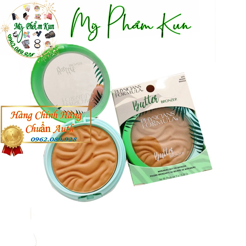 Phấn tạo khối dừa Physician Formula Butter light Bronzer tạo khối mềm mịn giúp khuôn mặt thon gọn sắc nét chính hãng