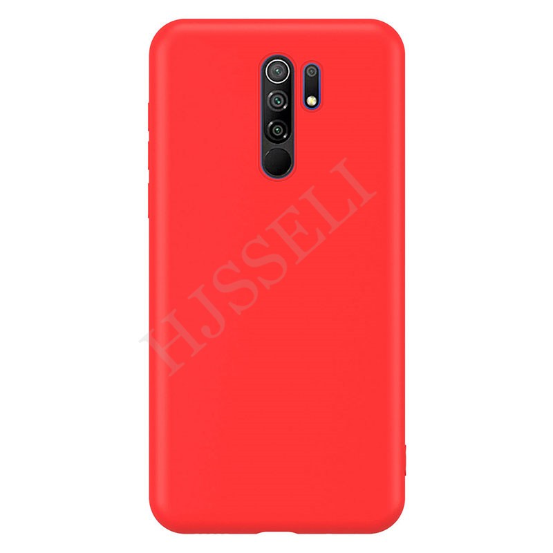 Ốp điện thoại silicon màu trơn đơn giản cho Xiaomi Redmi 9
