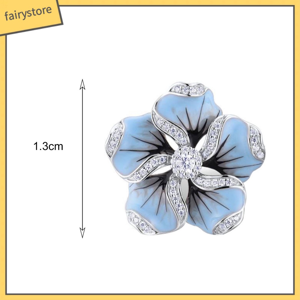 Bông Tai Hình Hoa Đính Đá Lấp Lánh Cho Nữ