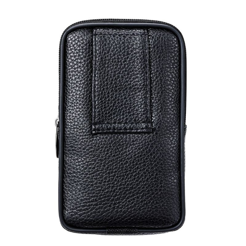 Túi đeo thắt lưng đựng điện thoại bằng da PU phong cách thể thao cổ điển cho nam