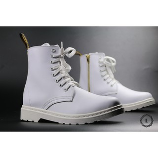 Giày Dr.1460 Zip All White cao cổ trắng