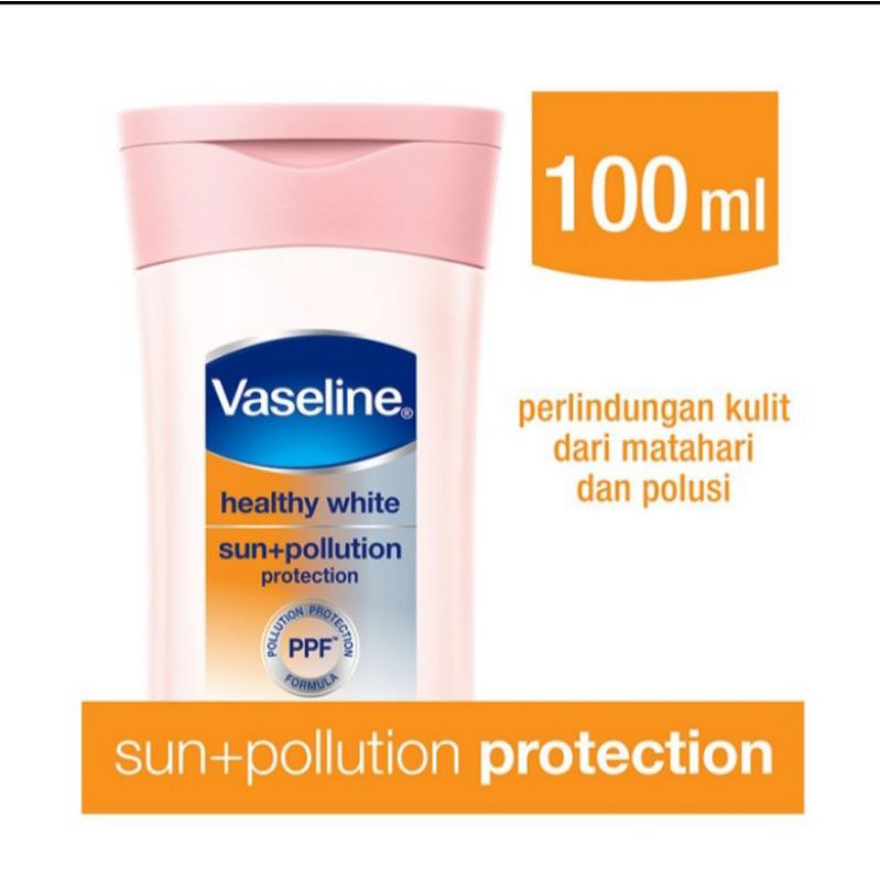 (Hàng Mới Về) Kem Chống Nắng Vaseline Sun + Pollution Spf 24 Lotion 100ml