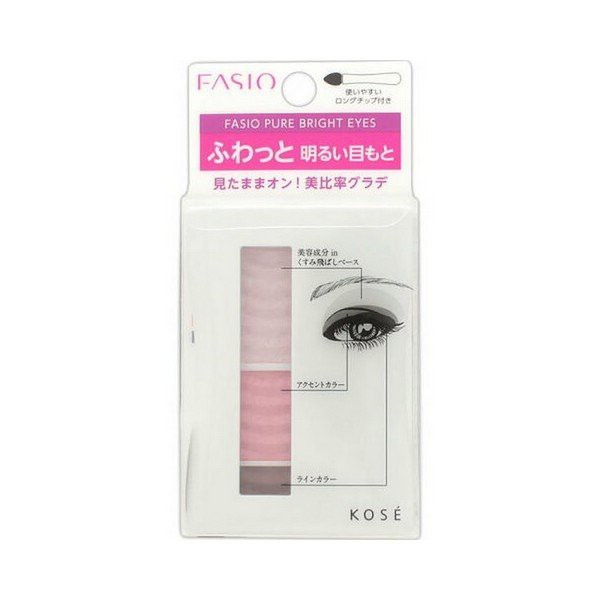 [Mã FMCGMALL - 8% đơn 250K] Phấn Mắt 3 Màu Trang Điểm Kosé Fasio Pure Bright Eyes 4.1g