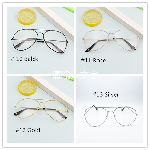 Mắt Kính Gọng Tròn Trong Suốt Phong Cách Retro