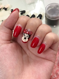 Chuột Mickey- hoa bột - phụ kiện nails