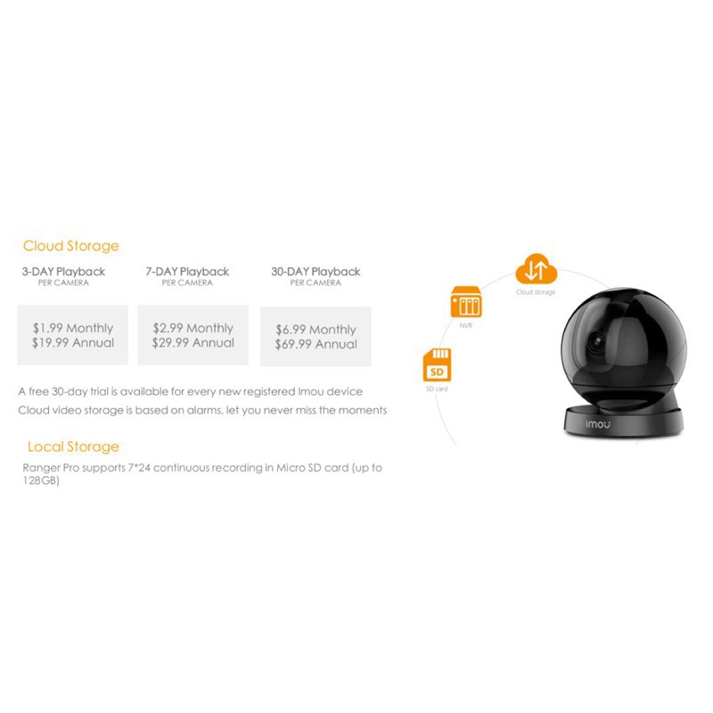 Camera IP Wifi 2.0 A26LP IMOU 1080P RANGER PRO DAHUA DSS