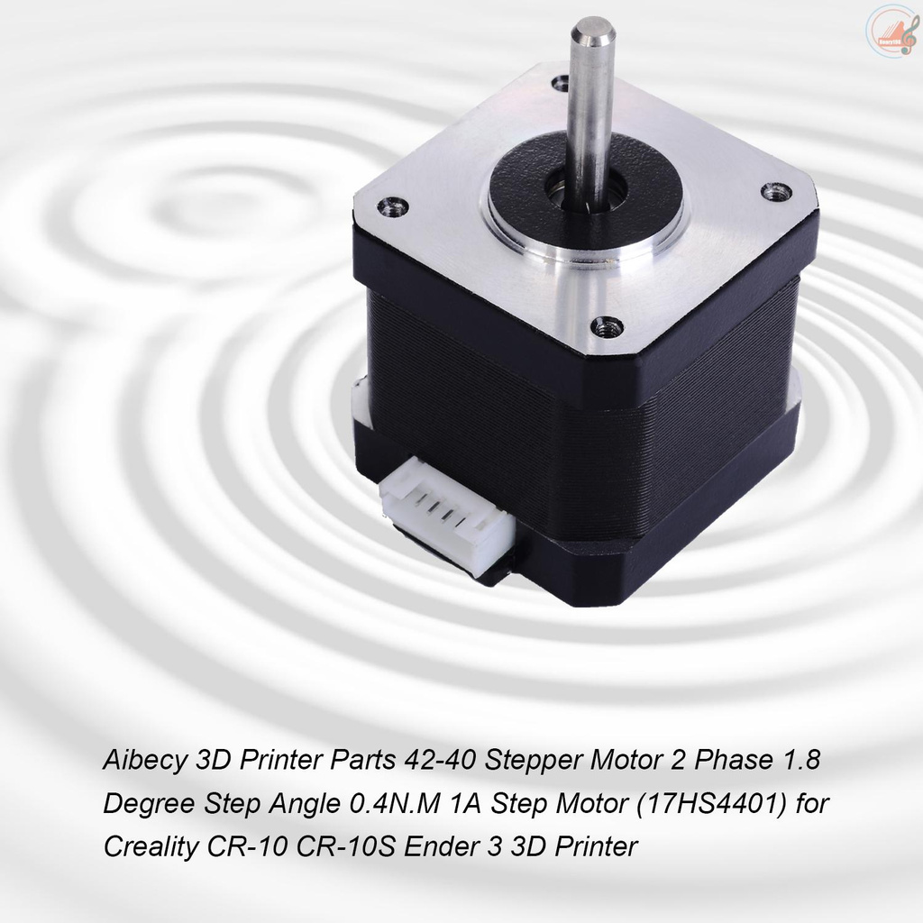 Aibecy 3D Printer Parts 42-40 Stepper Motor 2 Phase 1.8 Degree Step Angle 0.4N.M 1A Step Motor (17HS4401) for Creality CR-10 CR-10S Ender 3 3D Printer