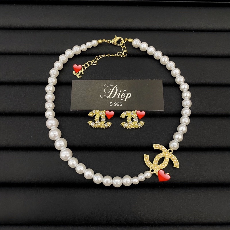 Sét vòng cổ nữ xinh, dây chuyền thời trang cá tính, phụ kiện trang sức hari korea accessories