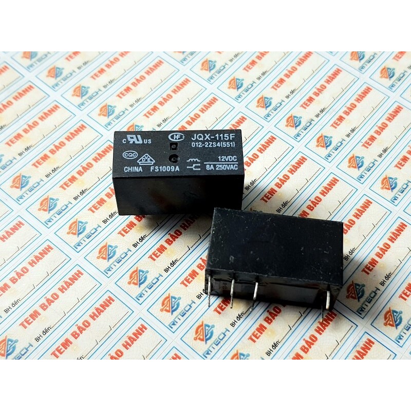 Relay Rơ le JQX-115F 012-2ZS4 (551) 12V 8A 8 chân