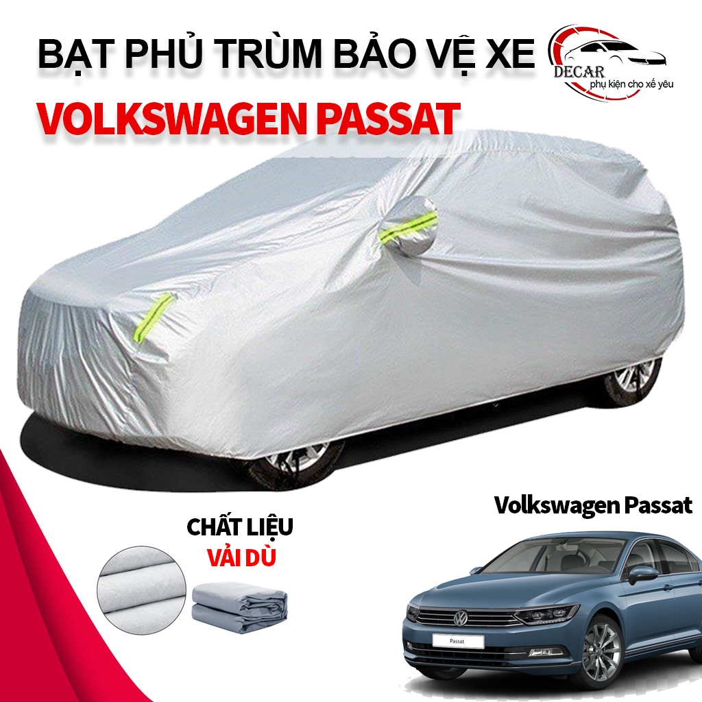 Bạt vải dù oxford bảo vệ xe ô tô, áo trùm oto chống nắng nóng, mưa cho xe Volkswagen Passat