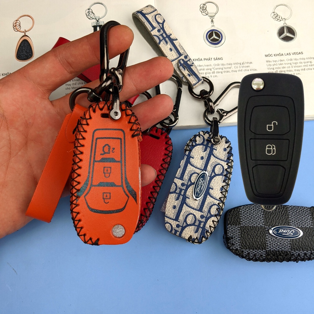 Bọc chìa khóa ford wildtrak 2014-2017,ranger xls,xlt 2018-2020,wildtrak,bao da chìa khóa ford ranger xls 2 nút 3 nút (FR