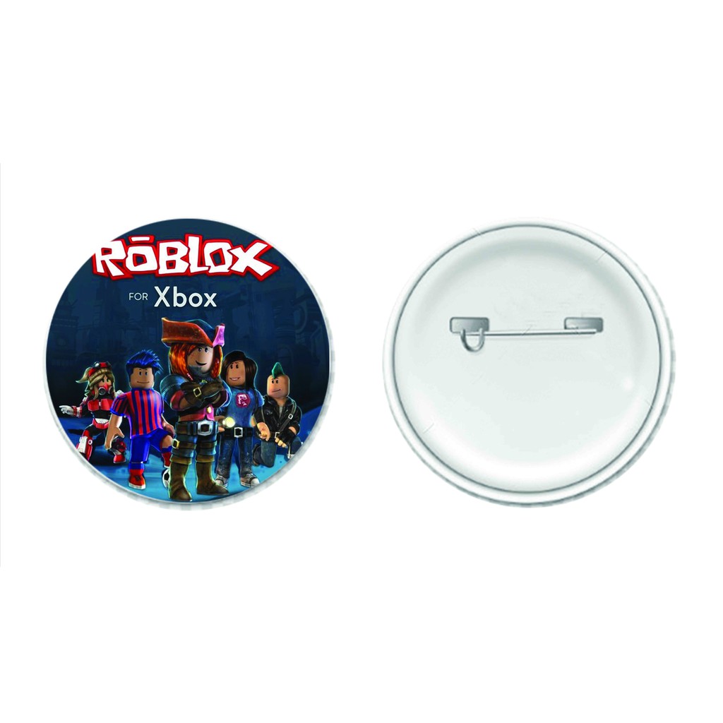Huy hiệu in hình Among Us ROBLOX Five Nights at Freddy's phụ kiện cài áo túi game anime chibi xinh xắn dễ thương