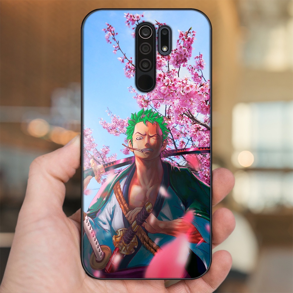 Ốp lưng Xiaomi Redmi 9 viền đen in hình Zoro One Piece
