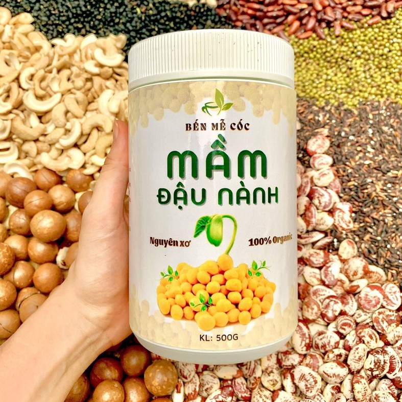 Bột mầm đậu nành nguyên xơ Bến Mễ Cốc, mầm đậu nành hỗ trợ tăng kích thước vòng 1 - có giấy ATVSTP