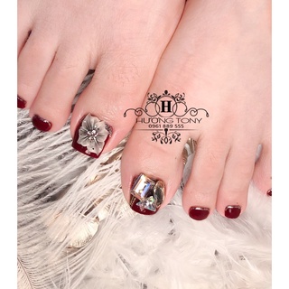 hoa bột chéo chân, hoa bột nail