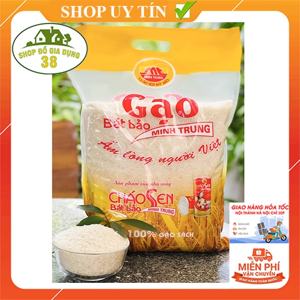 Gạo Bát Bảo Minh Trung - Túi 5KG gạo sạch - gạo của người Việt