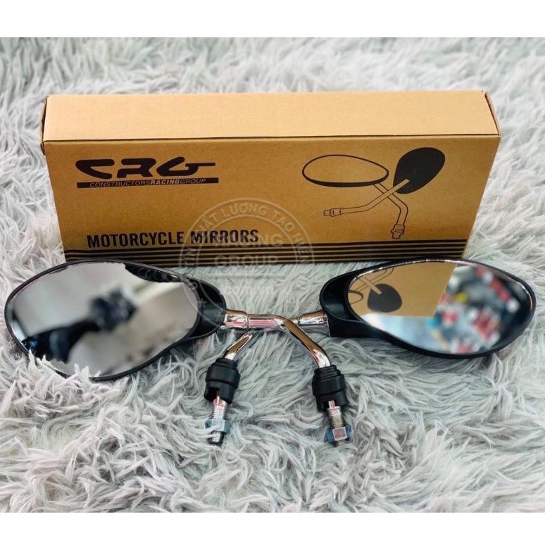 Gương xe máy thời trang mini CRG/H2C chiếu hậu mẫu YAZ gắn chân gương, kính chiếu hậu cho AB, SH, SH Mode, Wave,…