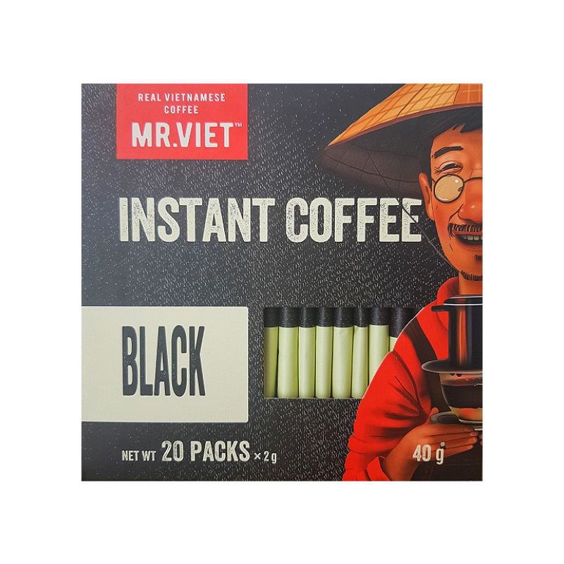 Cà Phê Hòa Tan Đen Mr.Viet 40G (2G X 20 Gói)