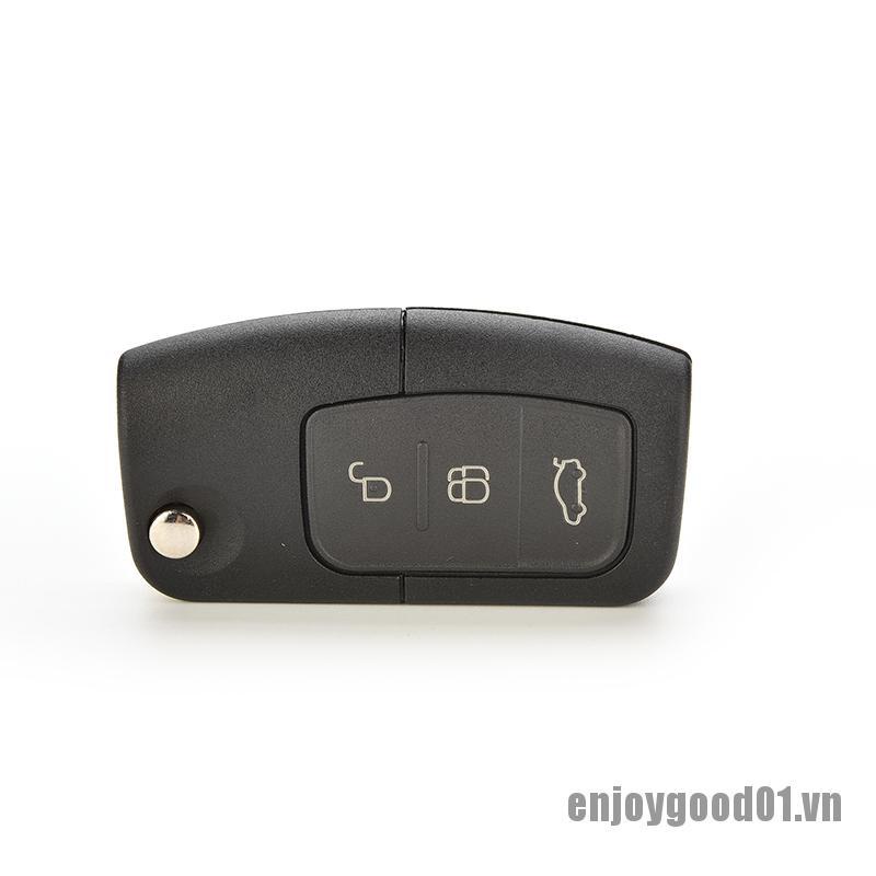 Vỏ chìa khóa điều khiển từ xa 3 nút bấm thay thế cho xe Ford Focus Fiesta