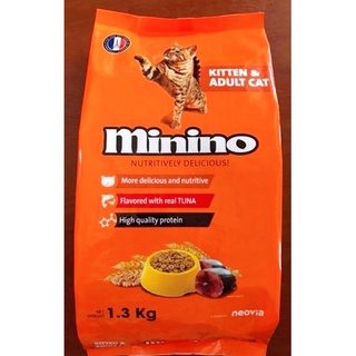 Thức ăn hạt cho mèo mọi lứa tuổi | minino cam | 1.3kg |