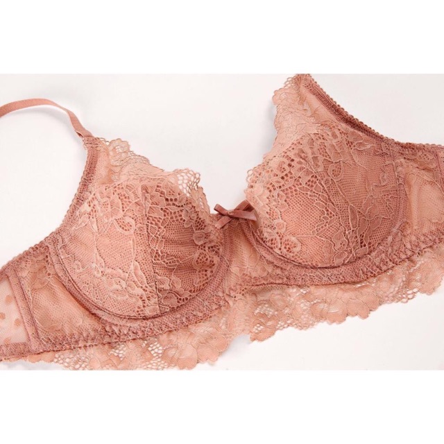 Bộ đồ lót Lrina ren chấm bi có gọng mút mỏng BL