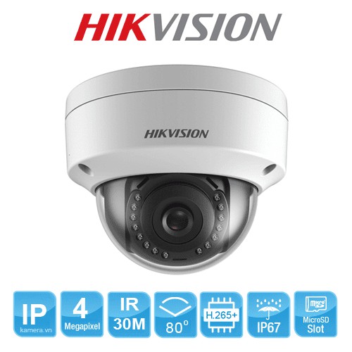 Camera IP Dome 2 MP HIKVISION DS-2CD1323G0E-I(L) 1323 (chính hãng Hikvision)