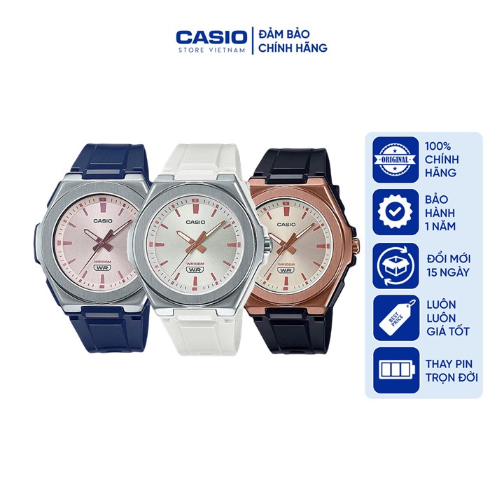 Đồng hồ Unisex CASIO LWA-300HRG chính hãng 3 màu trắng - đen - xanh