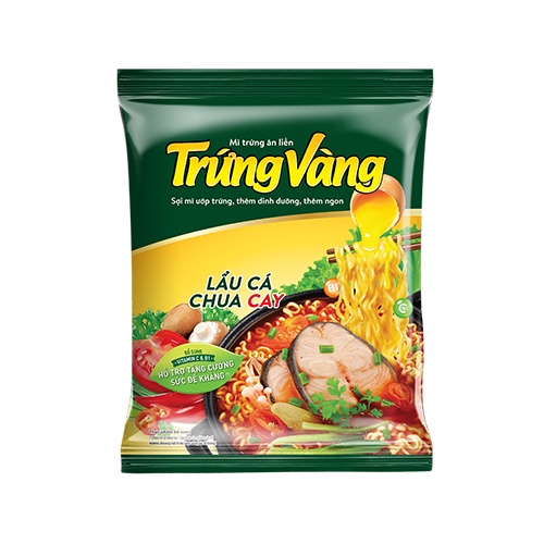 Mì Trứng Vàng tôm chua cay gói 65g