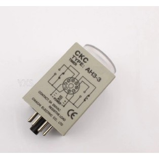 Rơ le thời gian Timer CKC AH3-3 220VAC 10S,30S,60S 10M, 30M,60M