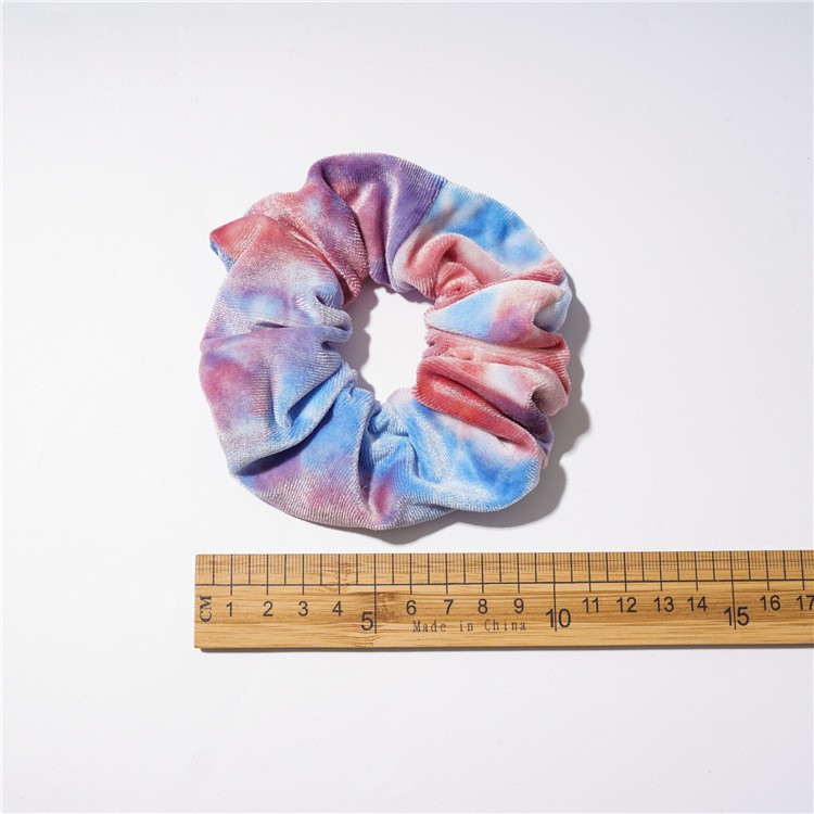 [NowShip2h] Dây Cột Tóc Scrunchies Màu Loang Phong Cách Hàn Quốc Chất Liệu Vải Nhung - Mã DT014