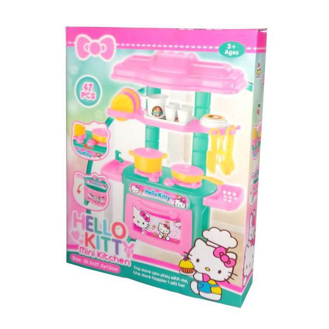 Bộ Đồ Chơi Nấu Ăn Mini Hình Hello Kitty Cho Bé Gái