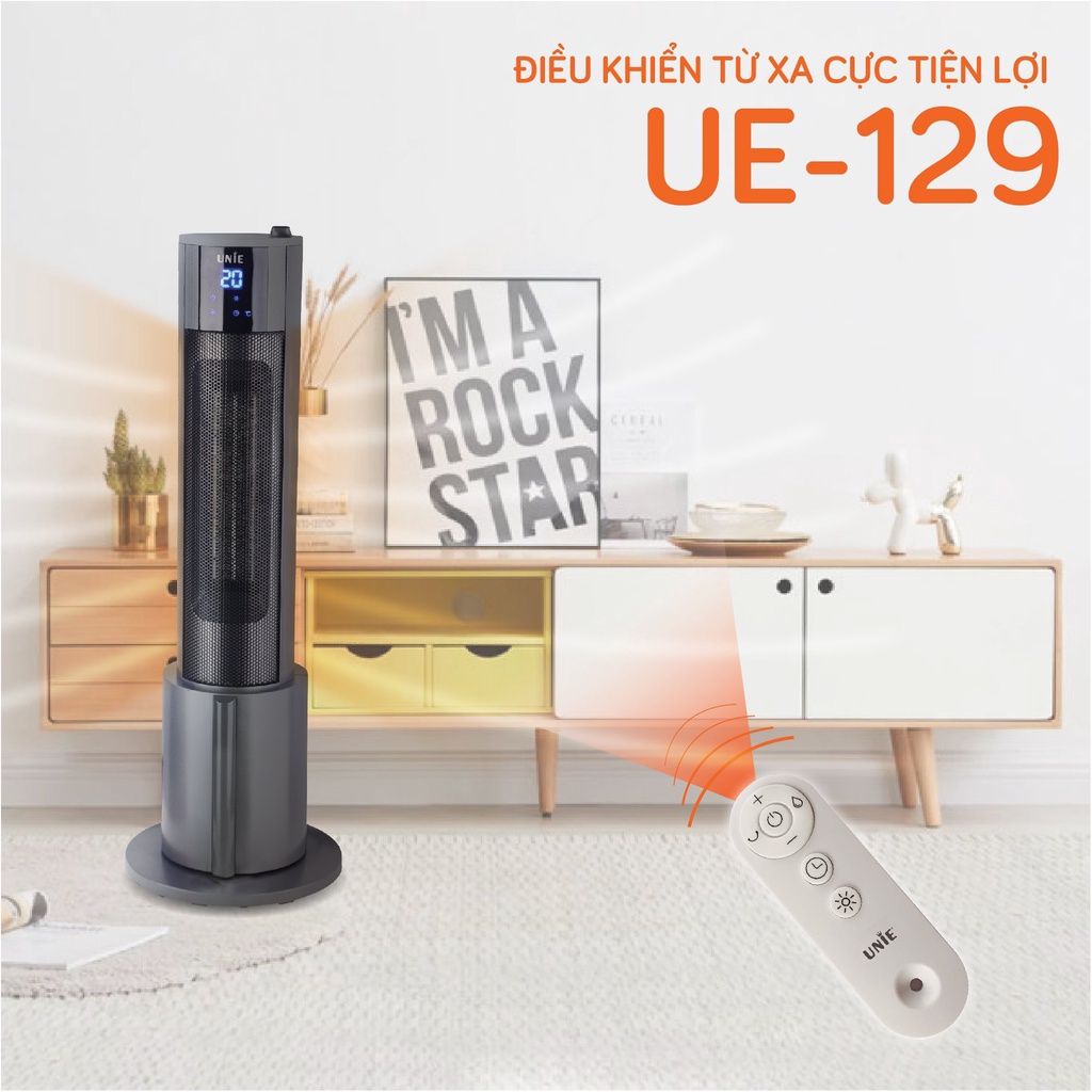 Máy sưởi gốm, hãng Unie UE - 129, đèn sưởi mini