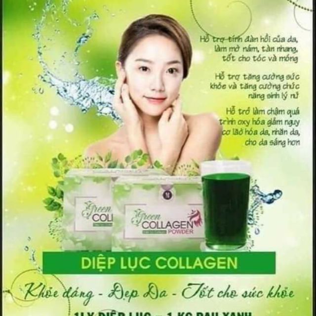 Diệp lục collagen thực phẩm chức năng