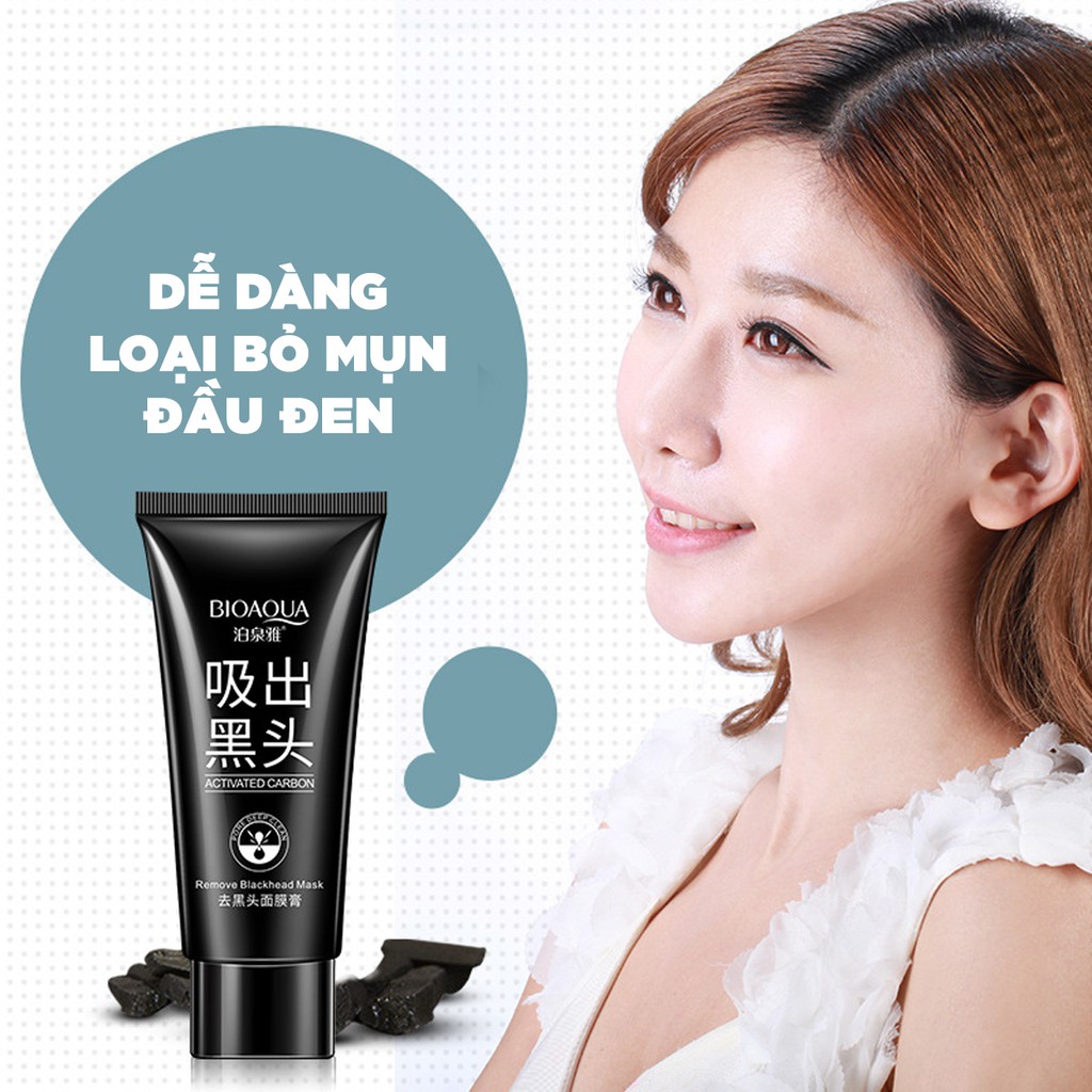 [Hàng mới về] Tuýp mặt nạ lột mụn đầu đen và làm sạch lỗ chân lông BIOAQUA 60g