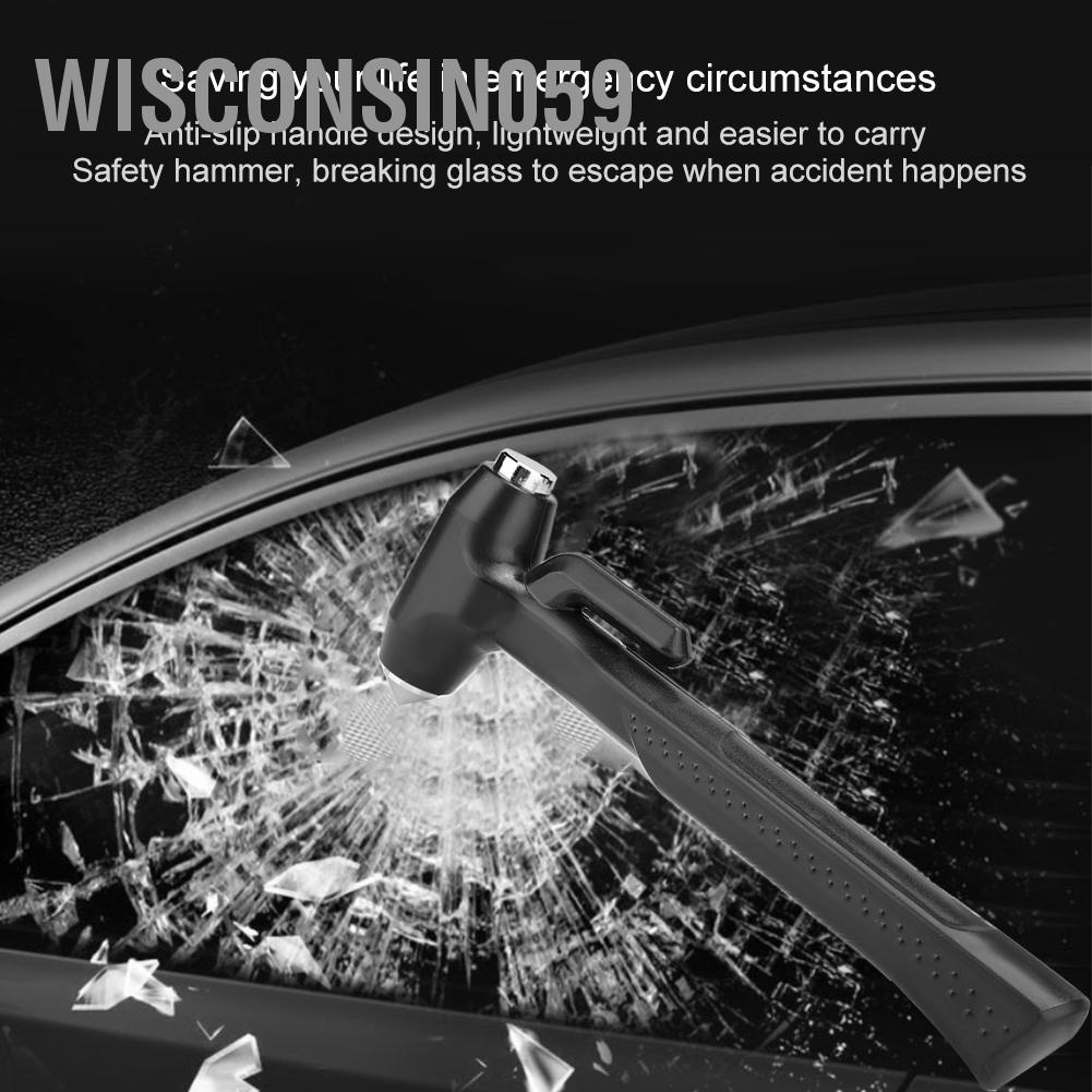 [Hàng Sẵn] Búa an toàn ô tô tay cầm lớn Búa cứu sinh ô tô Búa thoát hiểm xe buýt【Wisconsin059】