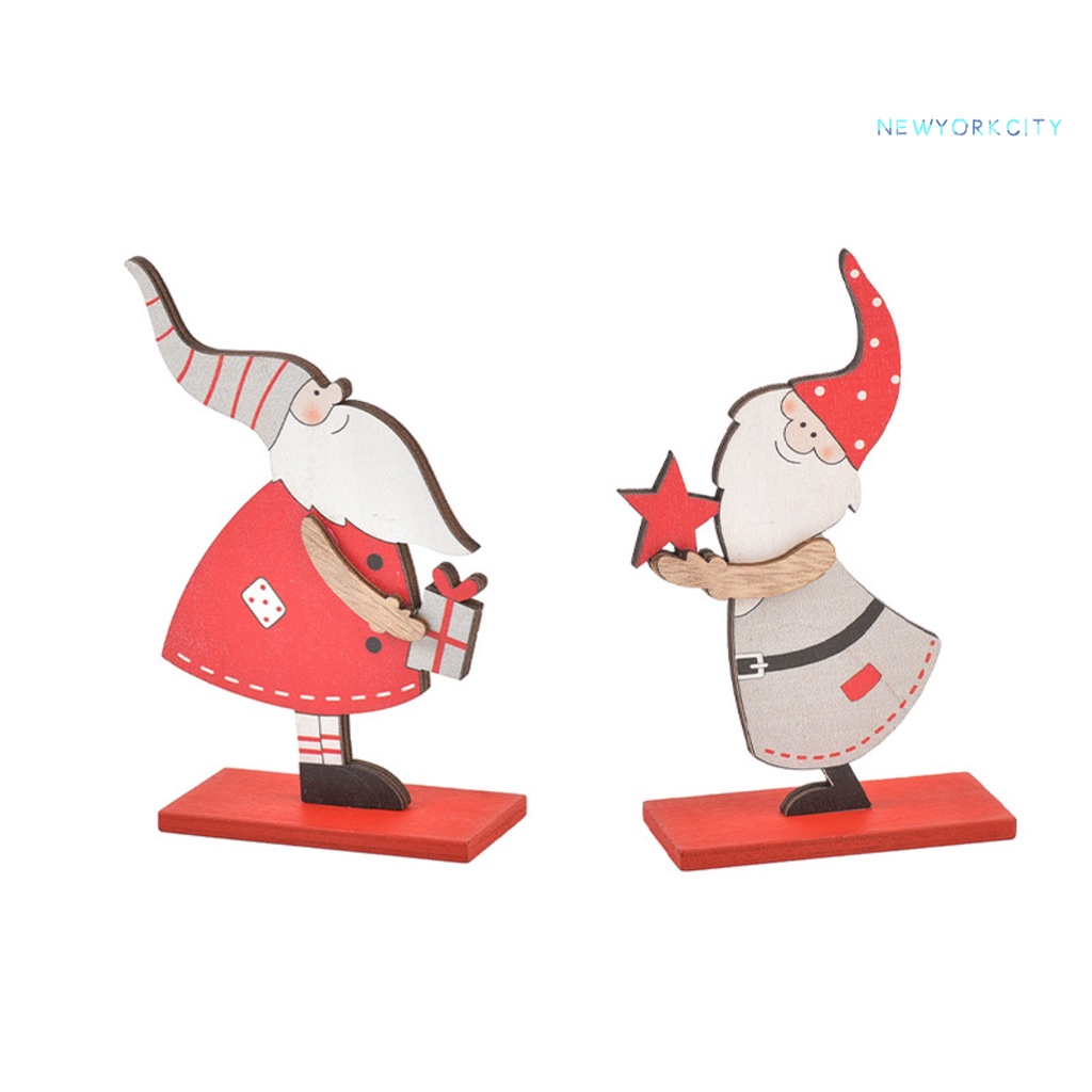 Khuôn Gỗ Hình Ông Già Noel Trưng Bày Trang Trí Giáng Sinh