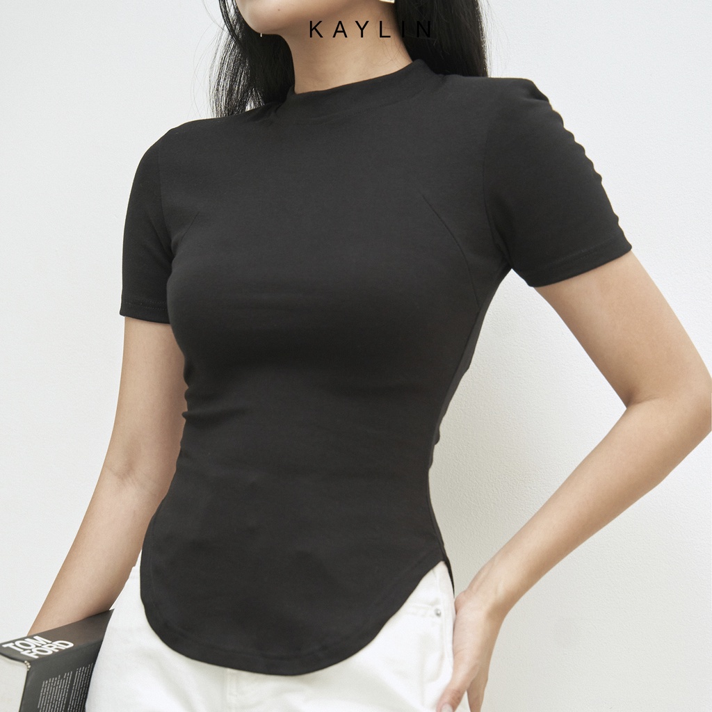 Áo Thun Form Ôm Vạt Bầu Thời Trang N1619 - KAYLIN