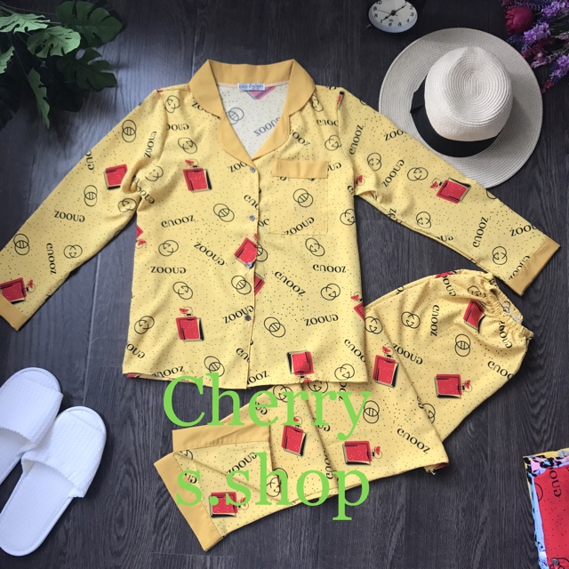 (xã kho rẽ cam kết đẹp ) Đồ bộ pijama tay dài quần dài lụa thái hàng mới | BigBuy360 - bigbuy360.vn