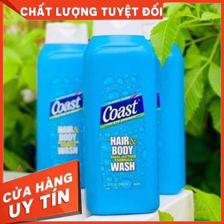 [ HÀNG NHẬP KHẨU] TẮM GỘI TOÀN THÂN COAST 946ML MỸ - Hair &amp; Body Wash - DÀNH CHO CẢ NAM LẪN NỮ - DIỆT TRỪ VI KHUẨN