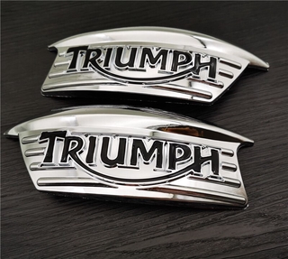 Xe máy ✷ ❈ (ABS) Logo Nhựa Huy Hiệu Decal Nhãn Dán Logo Bình Nhiên Liệu Cho Kỷ Niệm Triumph Bonneville T100