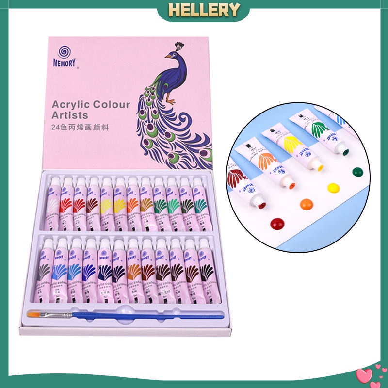 Bộ Màu Acrylic 5ml Vẽ Tranh Acrylic Dành Cho Người Lớn Và Trẻ Em
