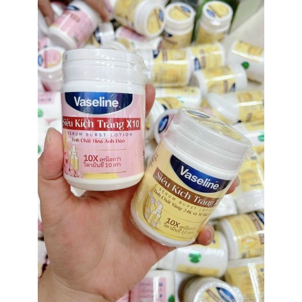 kem kích trắng vaseline x10 250g