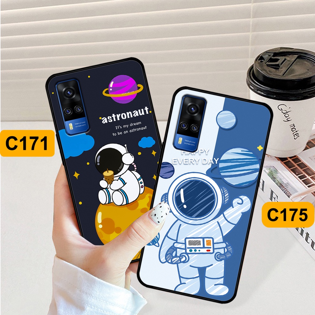 Ốp Vivo Y51 2020 - Y53s - Y72 5G in hình astronaut, phi hành gia vũ trụ hottrend, độc đáo, cá tính.