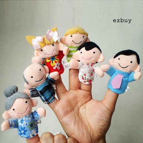 Set 6 Con Rối Kể Chuyện Đeo Ngón Tay Thiết Kế Đáng Yêu